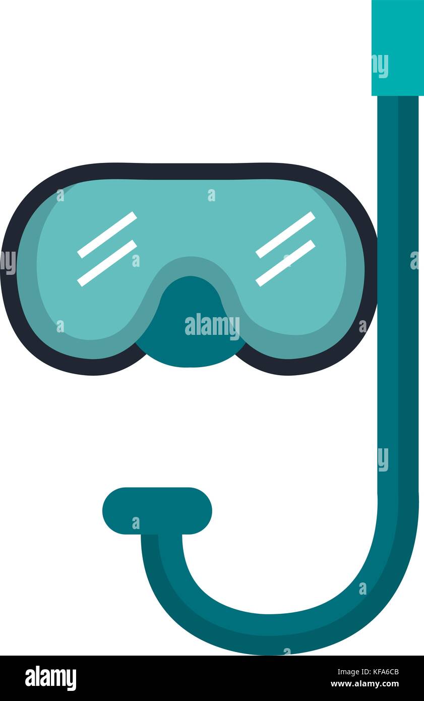 snorkel diving isolated icon vector illustration design Stock Vector ...
