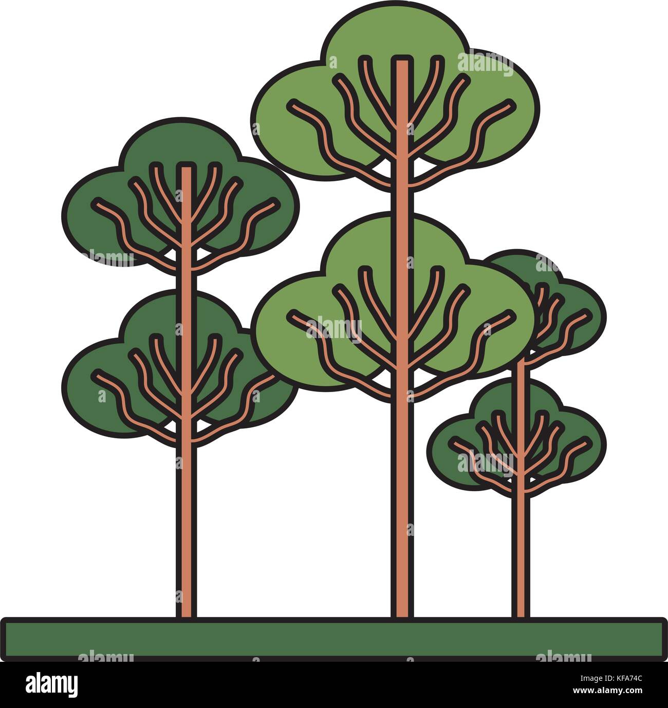 trees icon image Stock Vector Image & Art - Alamy
