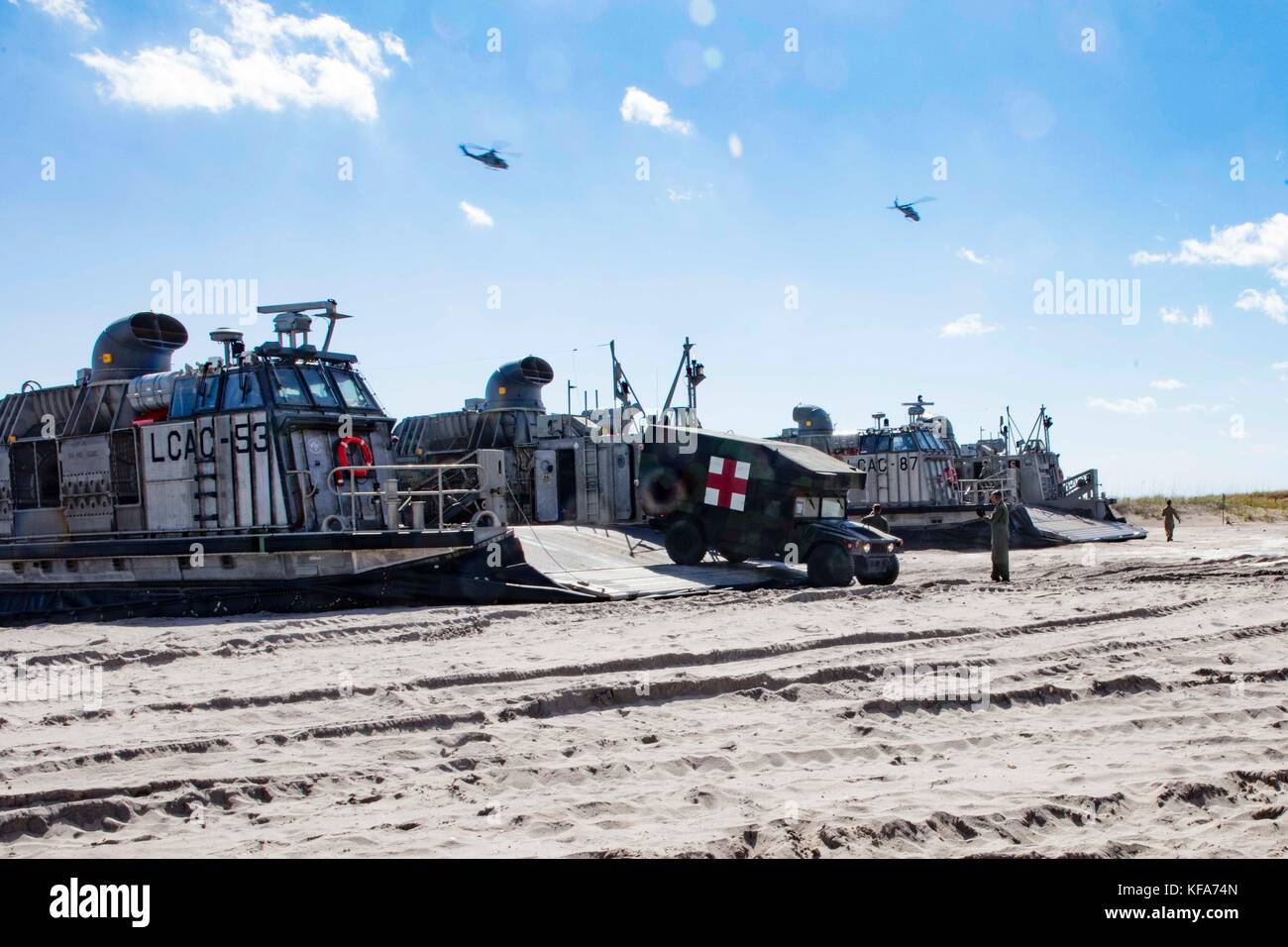 Landing Craft Air Cushion Stock Photo Alamy