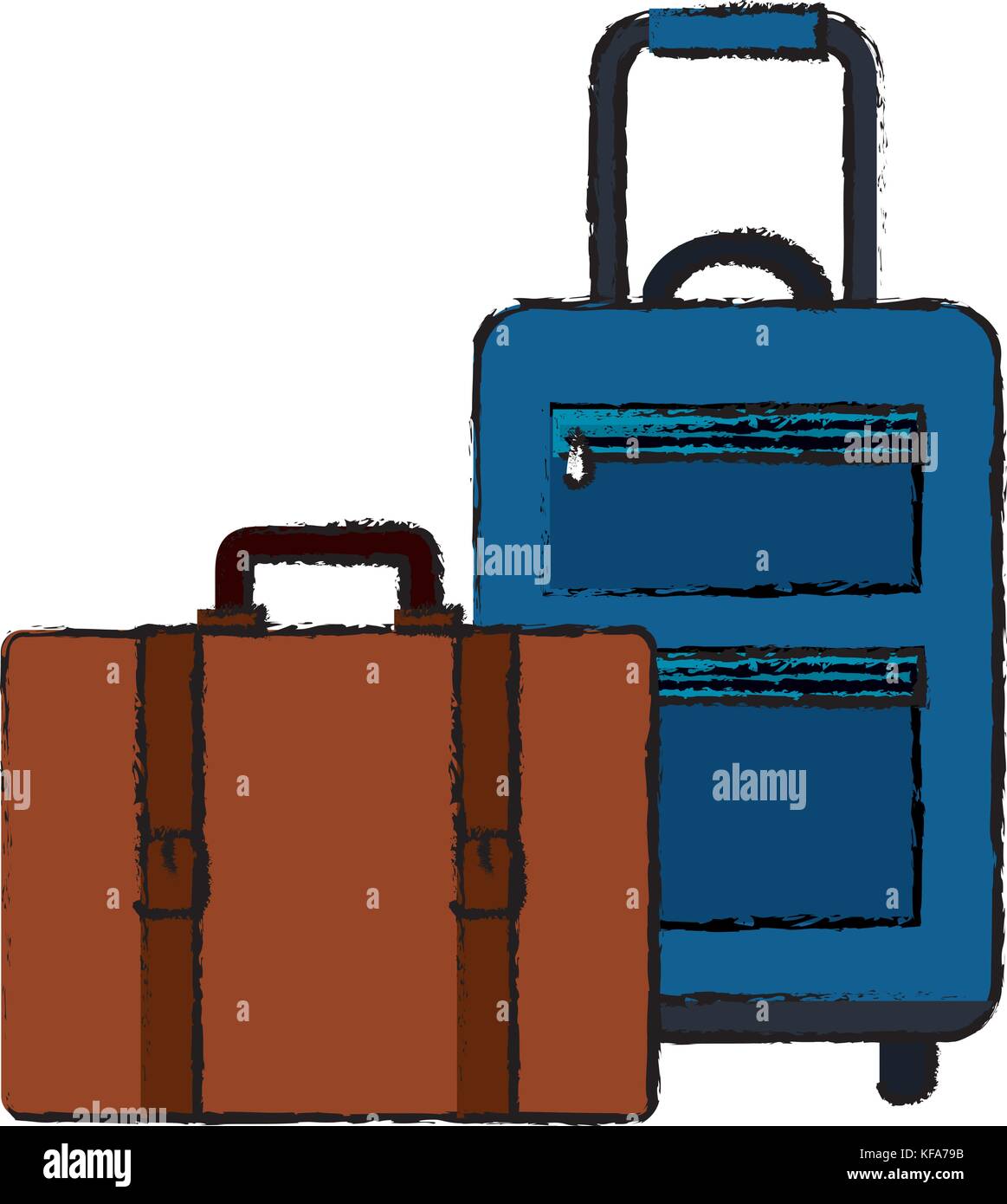 suitcase travel isolated icon vector illustration design Stock Vector ...