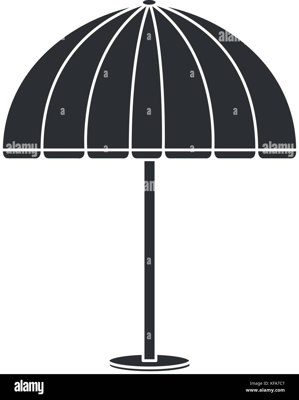 beach umbrella isolated icon Stock Vector Image & Art - Alamy