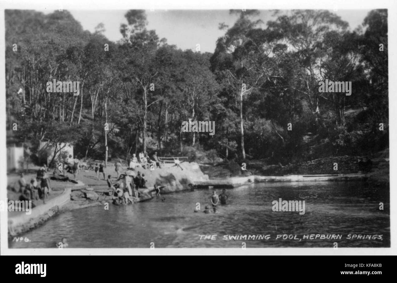Hepburn Swimming Pool 1938 Stock Photo Alamy