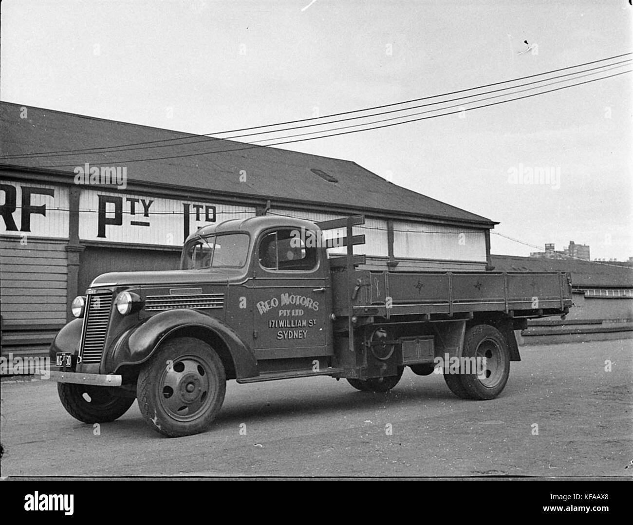 Old motor lorry Black and White Stock Photos & Images - Alamy