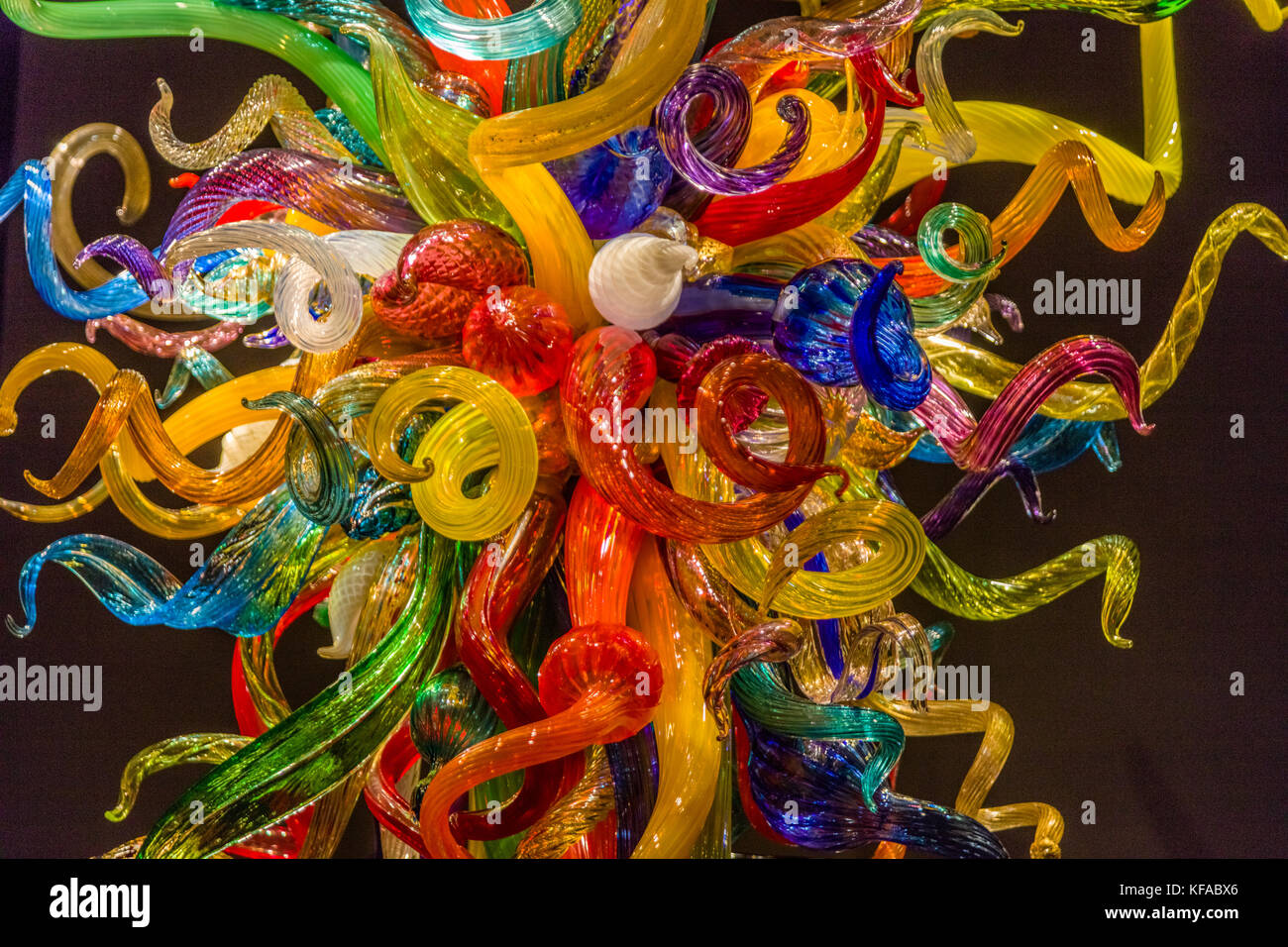 Glass sculpture in The Chihuly Collection of Dale Chihuly's glass
