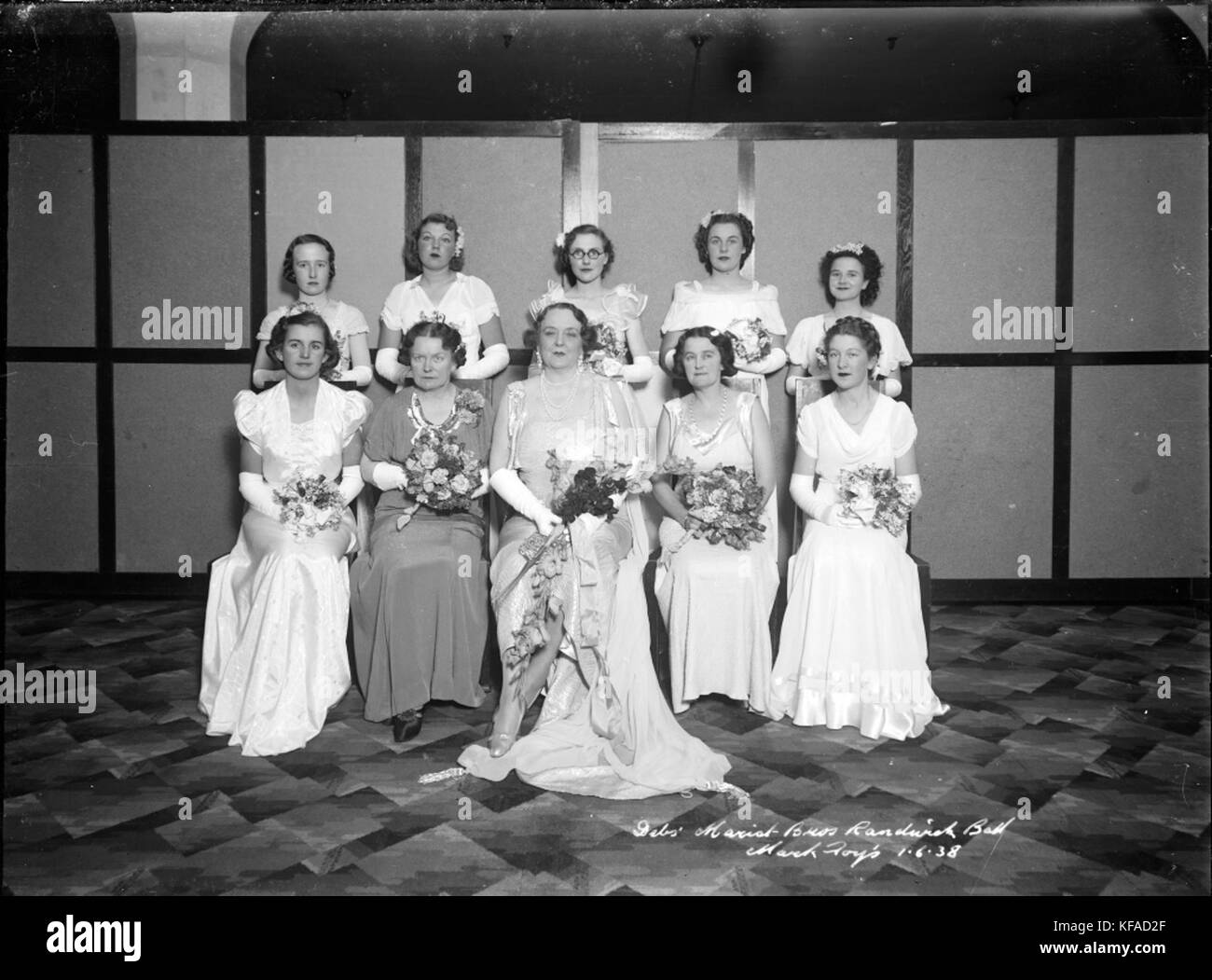 Debutantes at Marist Brothers College Randwick Annual Ball at Mark Foy's Empress Ballroom (7595459126) Stock Photo