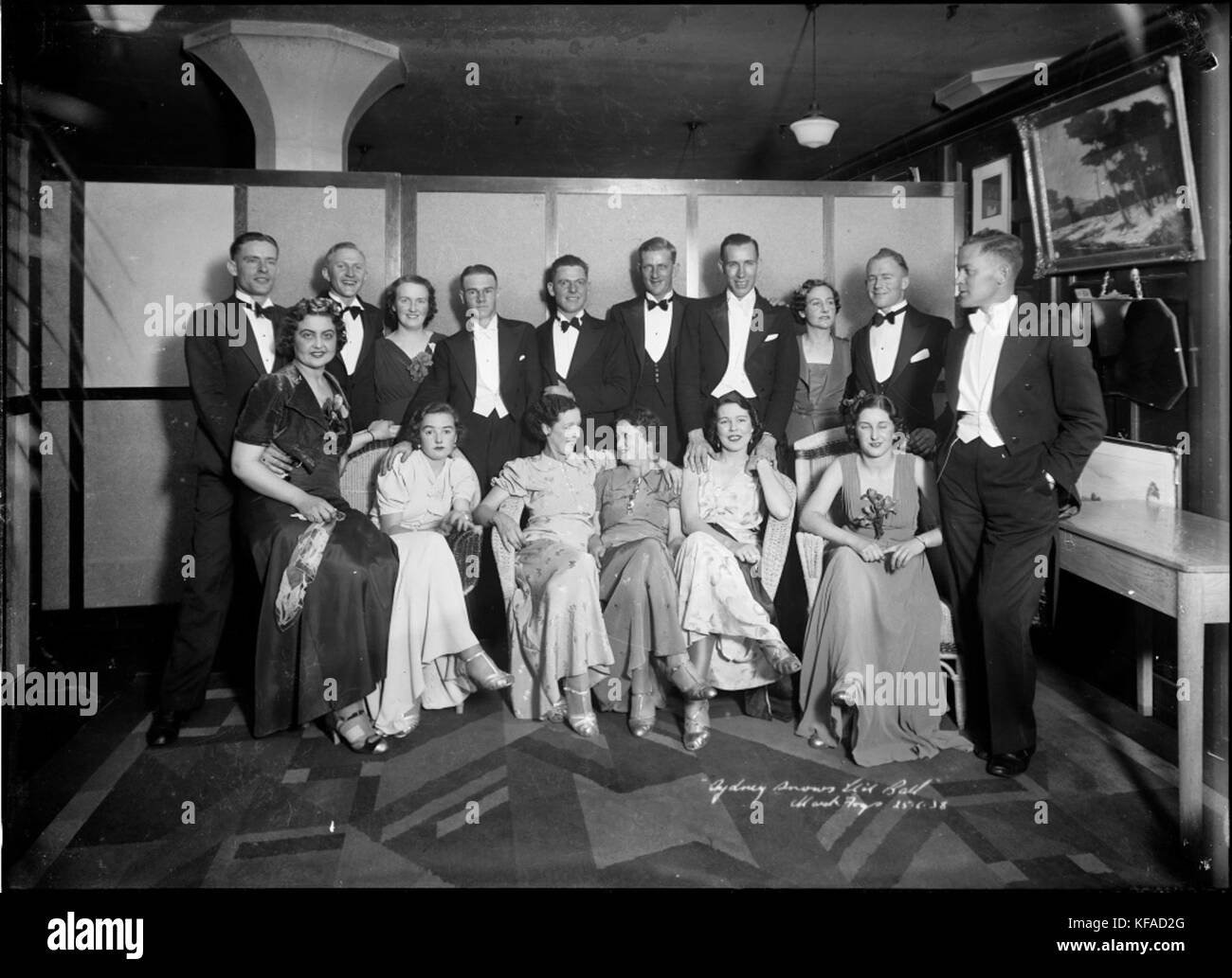 Messrs Sydney Snow Pty Ltd Annual Staff Ball at Mark Foy's Empress Ballroom (7595457758) Stock Photo