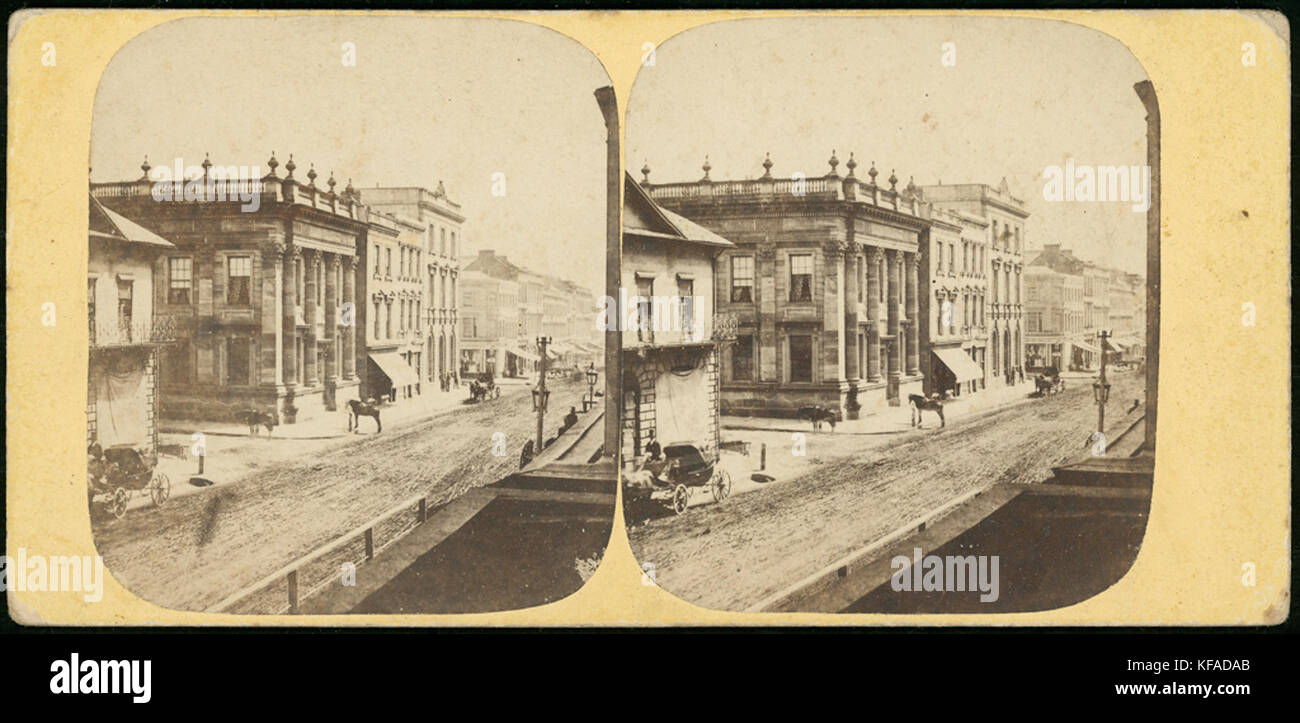 Commercial Bank, George Street, Sydney, 1860   1863 (4090454607) Stock Photo