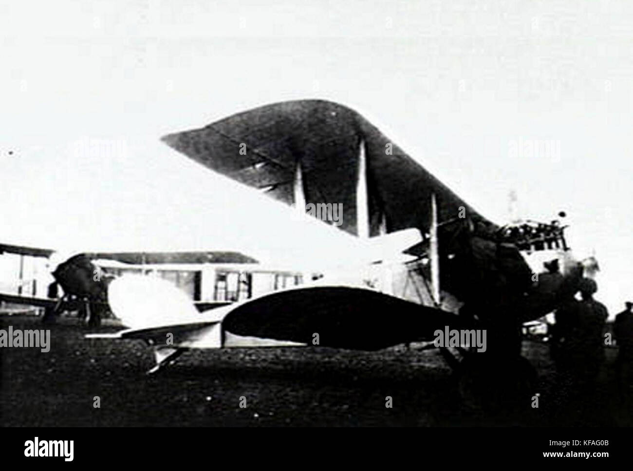Captured German LVG C.VI aircraft 1919 Stock Photo