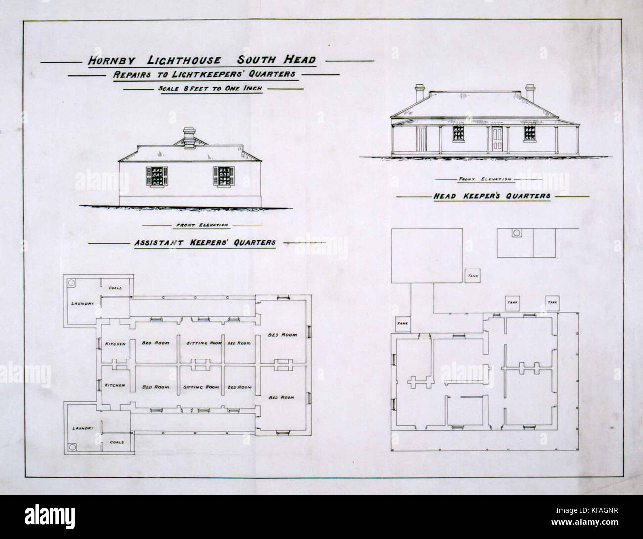 Hornby Lighthouse Repairs To Light Keeper S Quarters Front