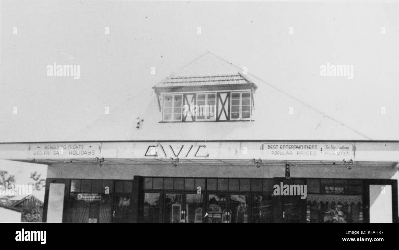 1 120784 Civic Theatre in Brisbane, ca. 1940 Stock Photo