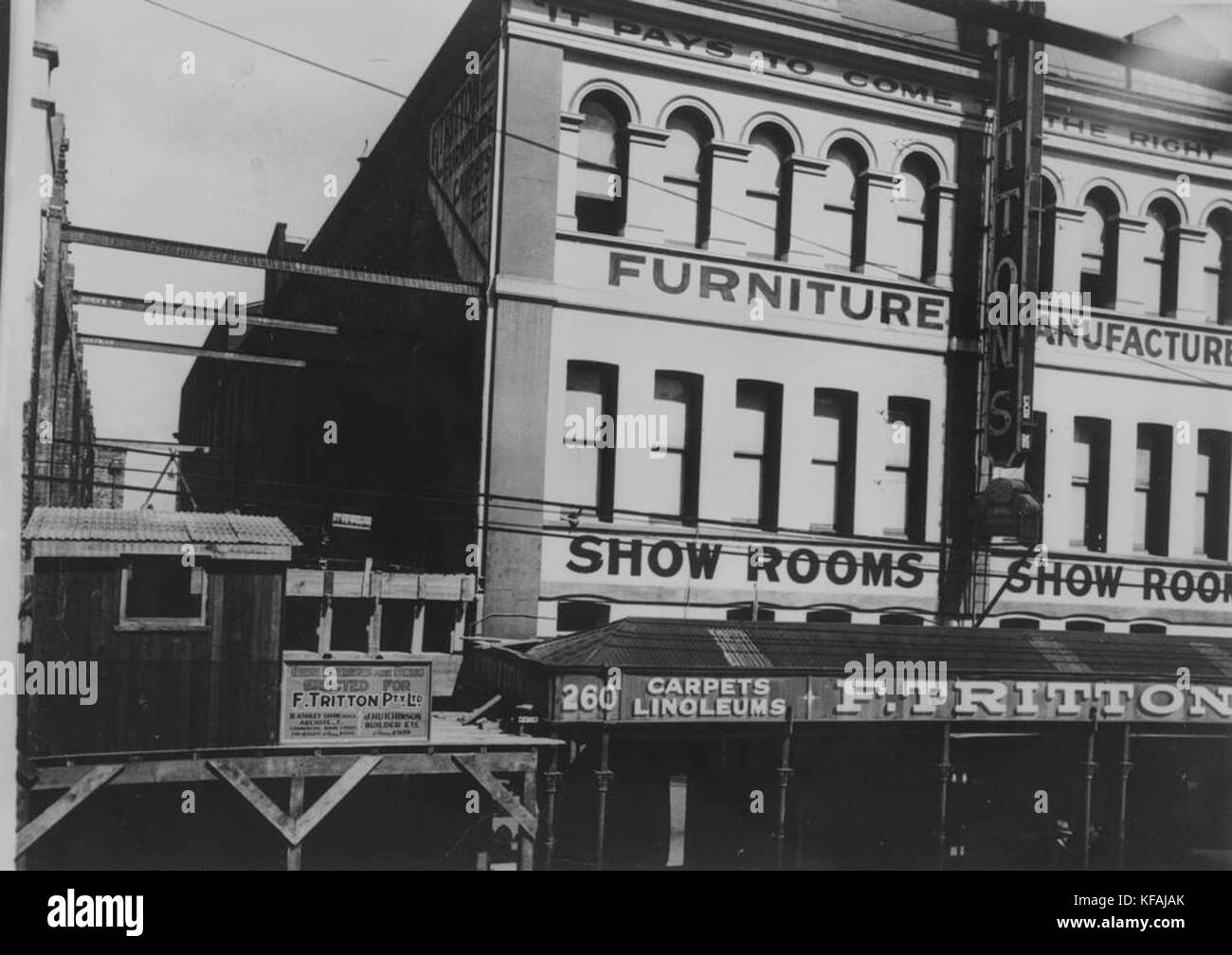 1 132127 Extensions to Tritton's furniture store underway on