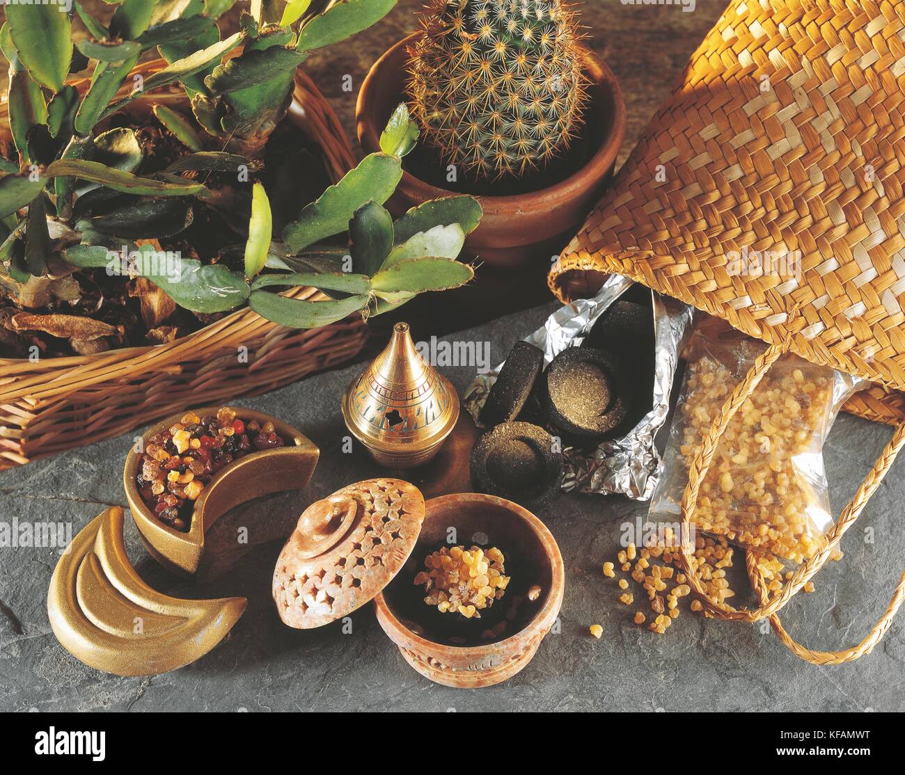 Still Life, Incense (House / Garden Stock Photo Alamy