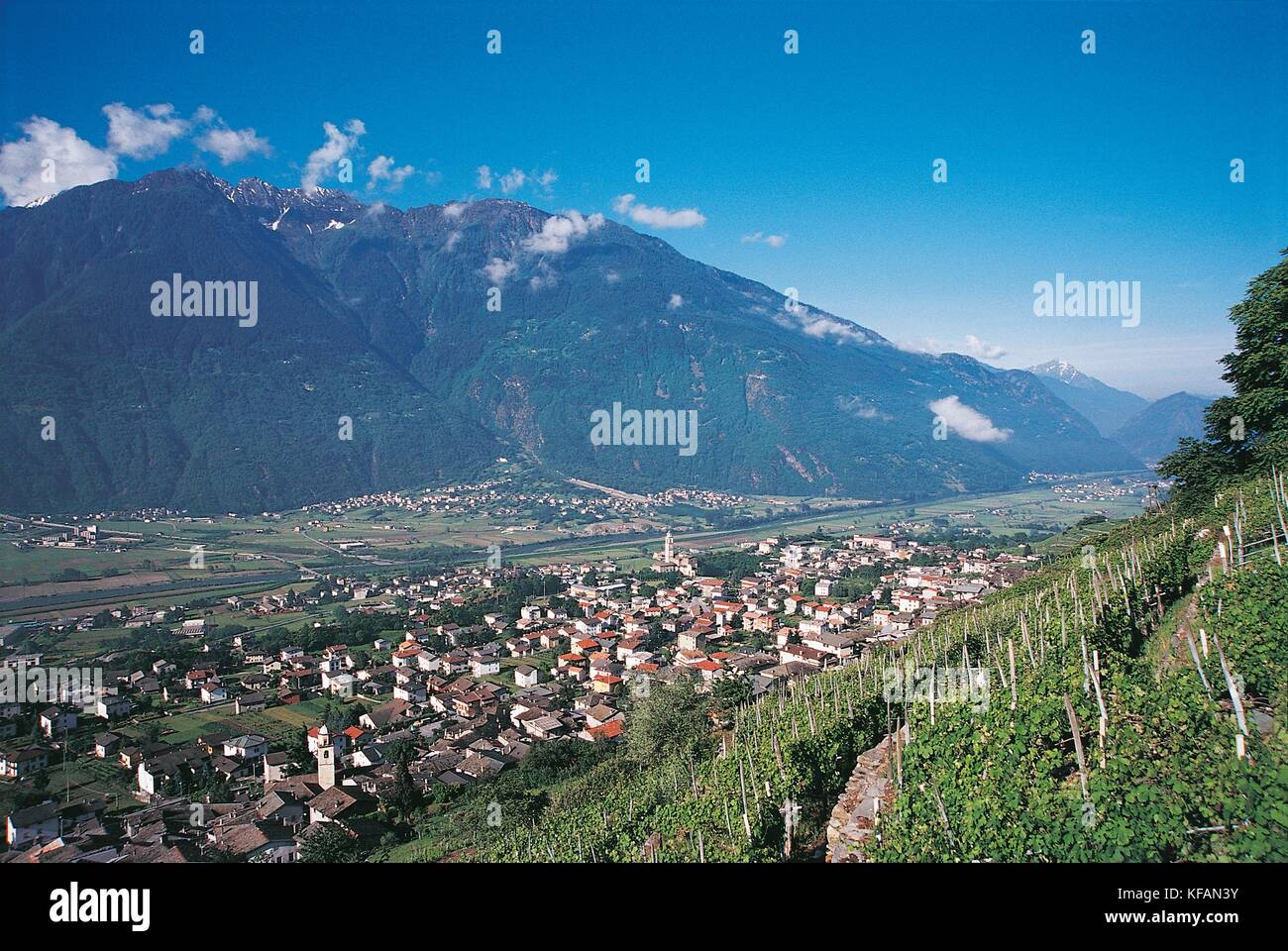 LOMBARDY Berbenno di Valtellina Stock Photo