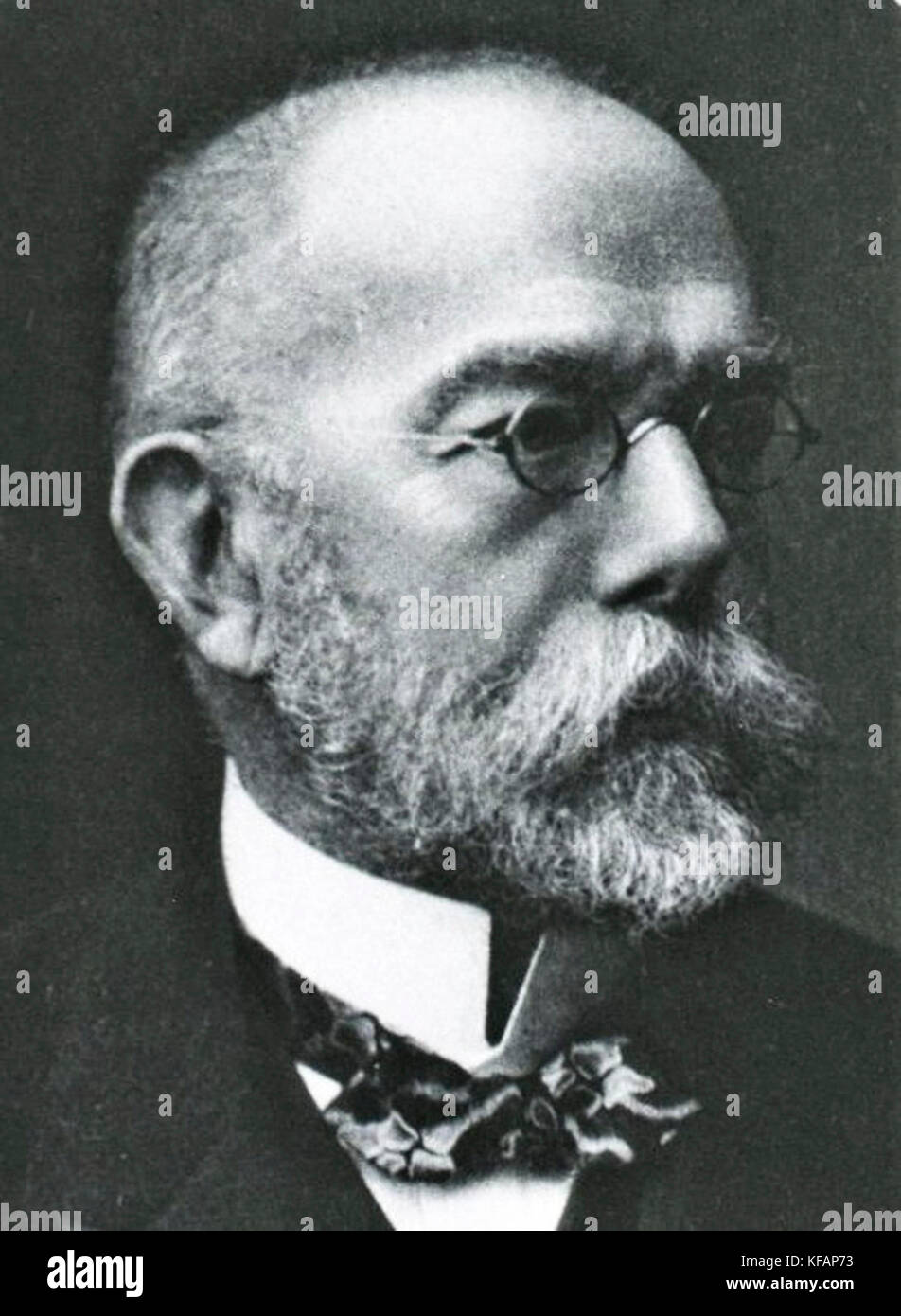 Robert Koch, Robert Heinrich Hermann Koch, German physician and pioneering microbiologist. Stock Photo