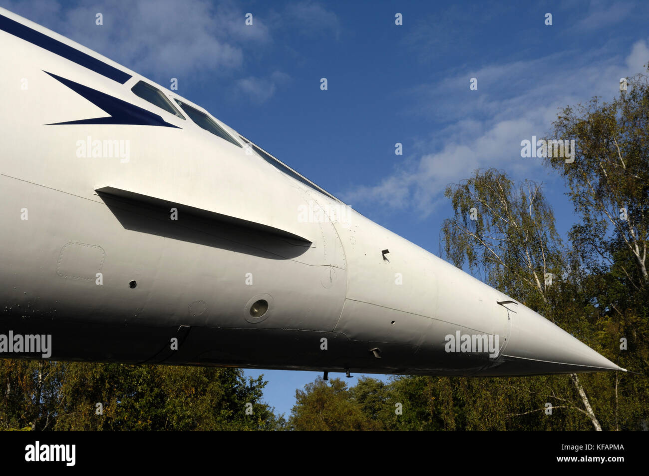nose of a British Airways Aerospatiale BAC Concorde Stock Photo - Alamy
