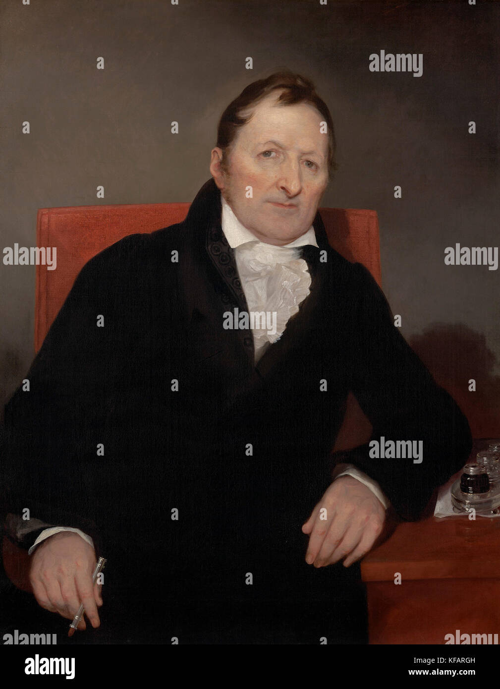 Eli Whitney, Eli Whitney, American inventor best known for inventing the cotton gin Stock Photo