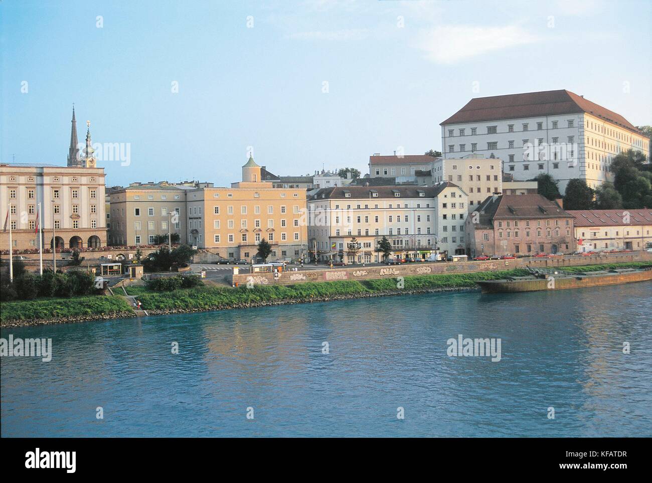 Austria, Upper Austria, Linz. View with Danube Stock Photo - Alamy
