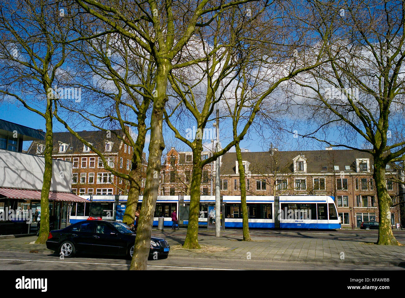 GVB company Tramway in Amsterdam, Netherlands Stock Photo - Alamy