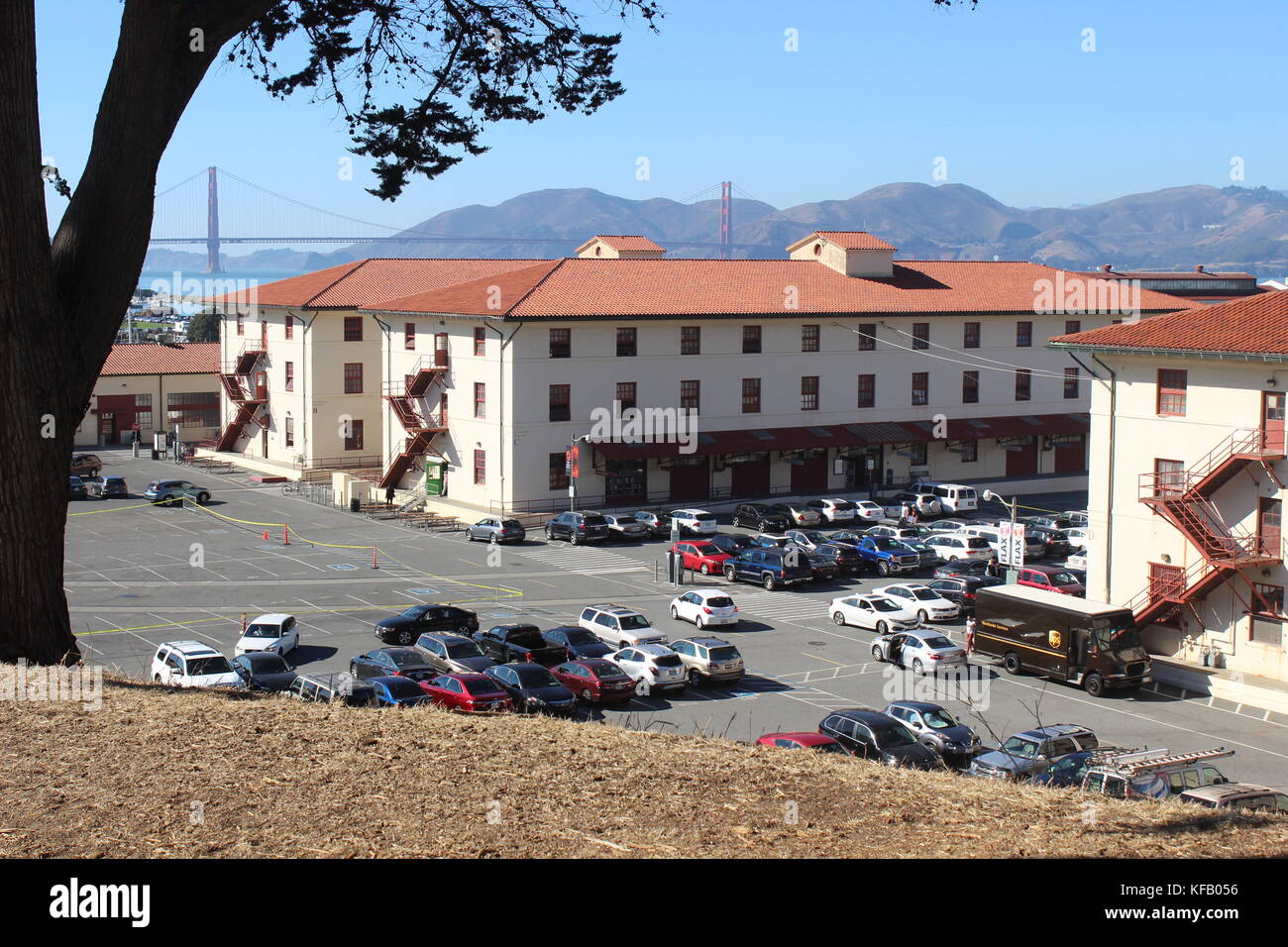 Warehouses B & C, built 1912, Fort Mason, San Francisco, California Stock Photo