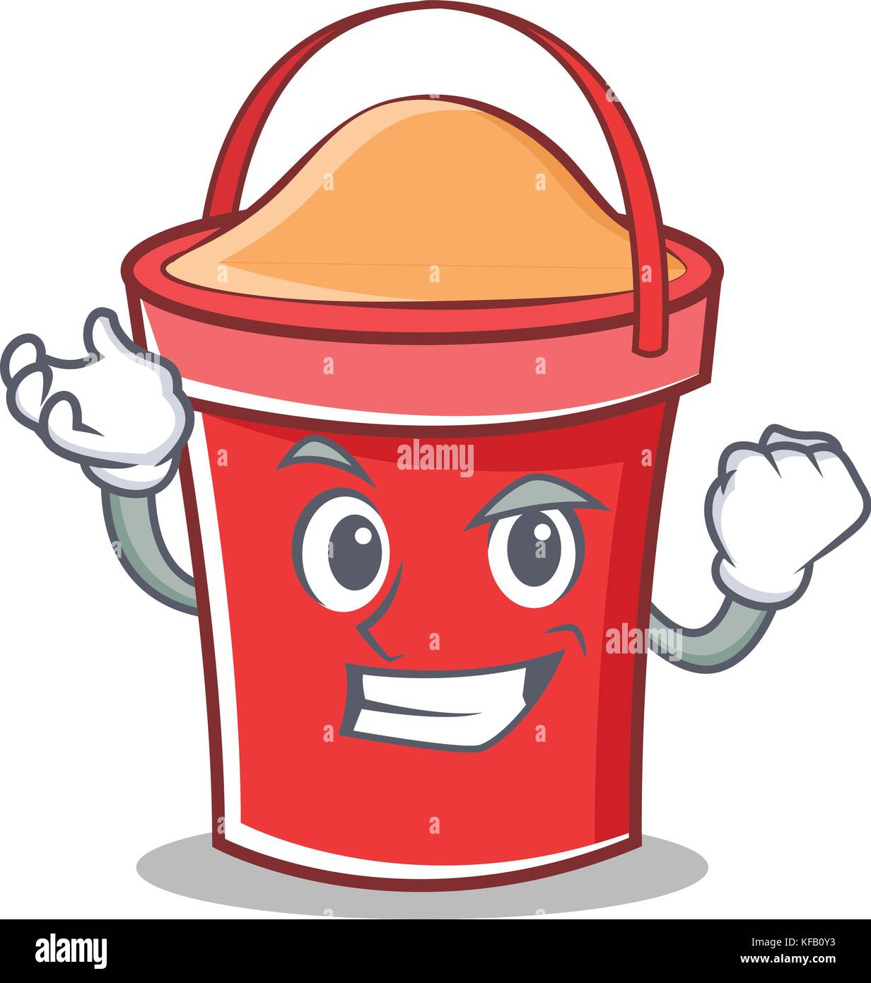 Successful bucket character cartoon style Stock Vector Image & Art Alamy