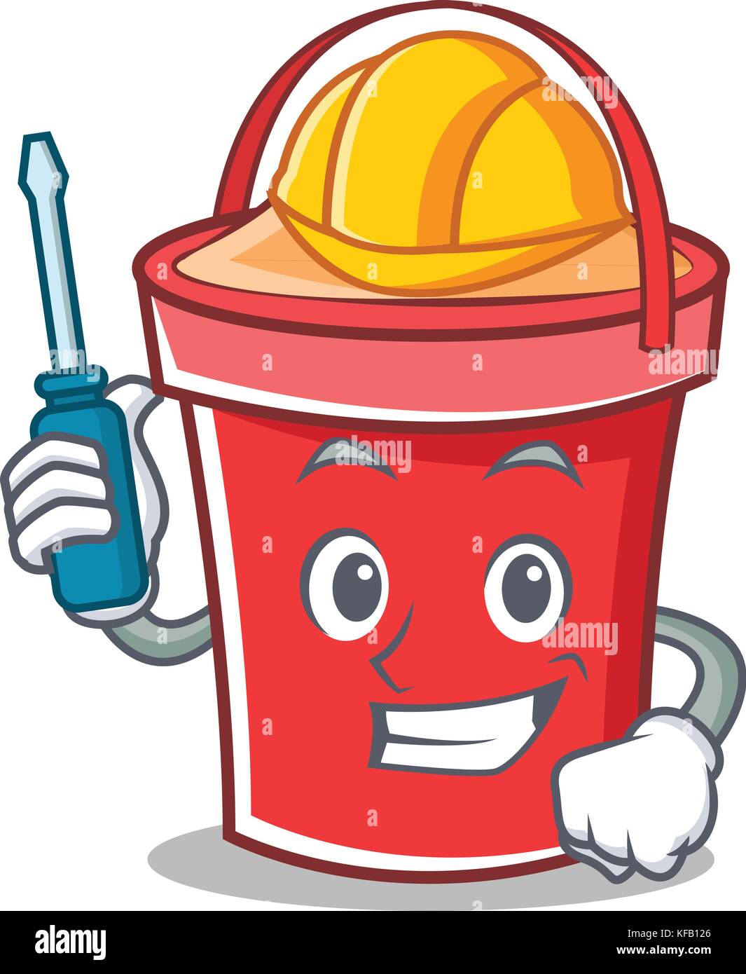 Automotive bucket character cartoon style Stock Vector Image & Art - Alamy