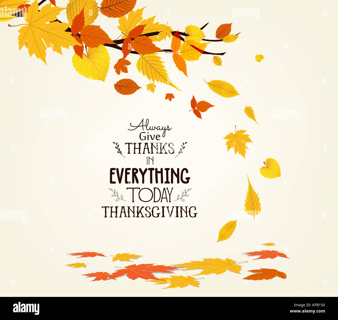 Happy Thanksgiving Day. Vector Illustration of an Autumn Design Stock ...