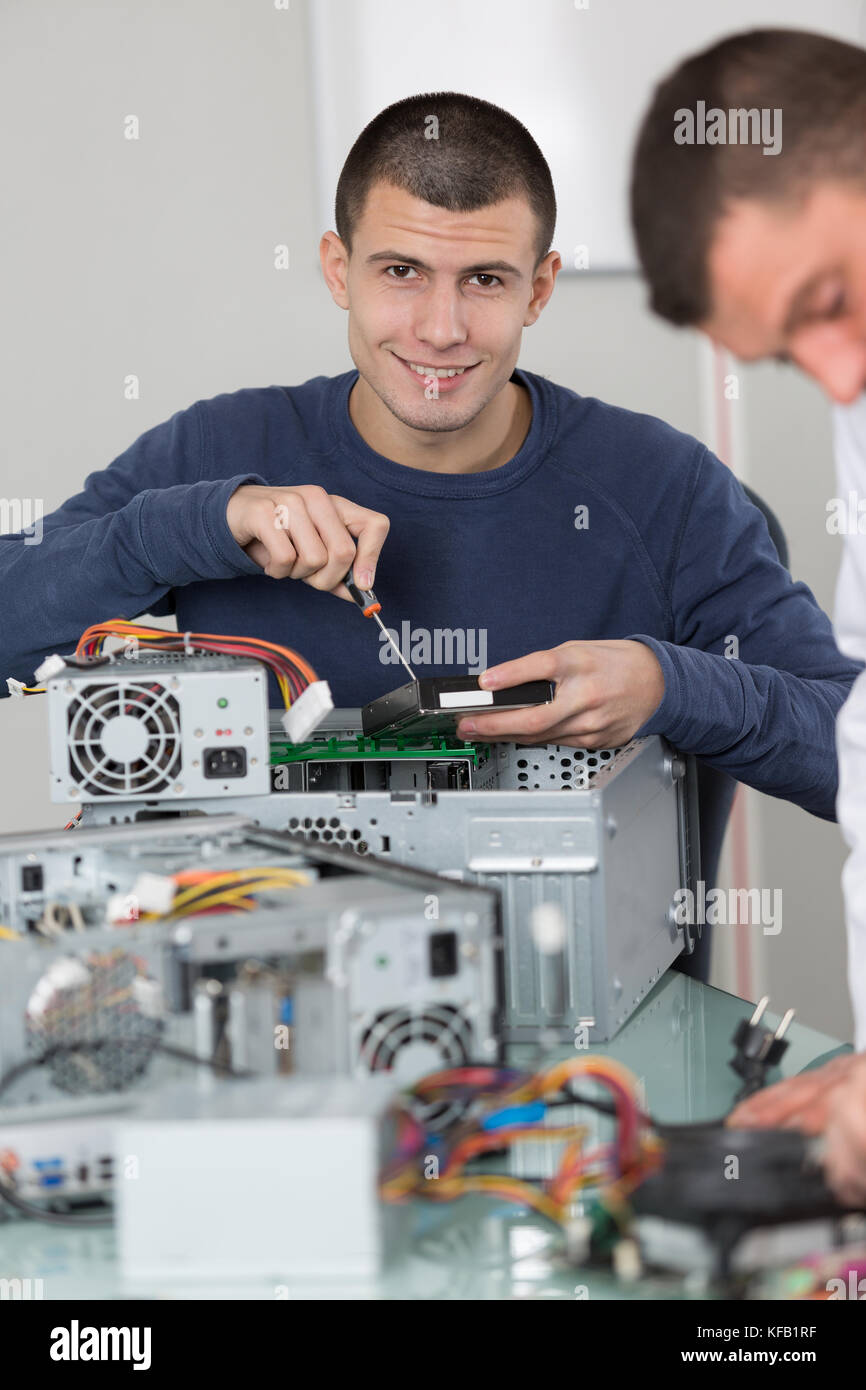 young computer engineering student Stock Photo Alamy