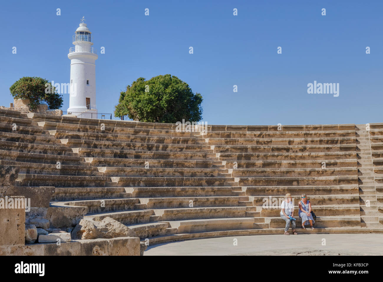 Paphos Archaeological Park, Paphos, Cyprus Stock Photo