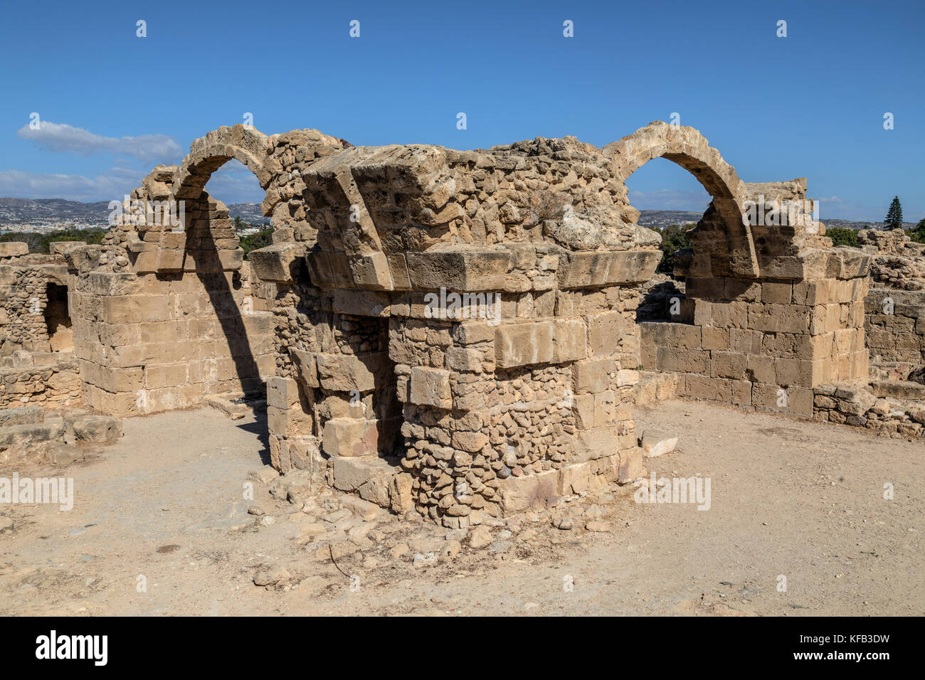 Paphos Archaeological Park, Paphos, Cyprus Stock Photo