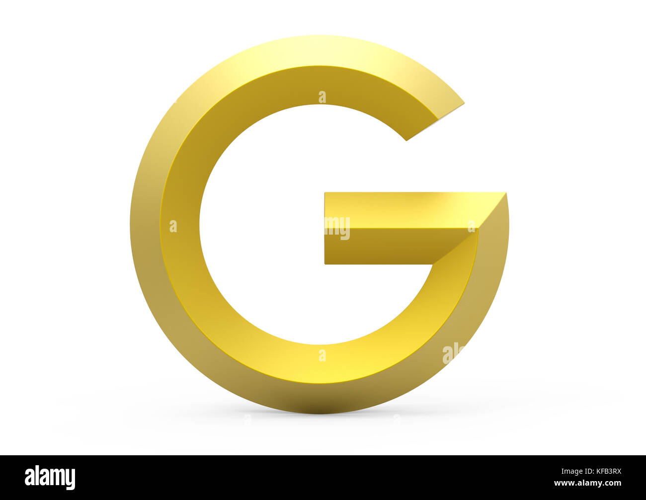 3D render golden beveled alphabet G, retro 3D font design Stock Photo ...