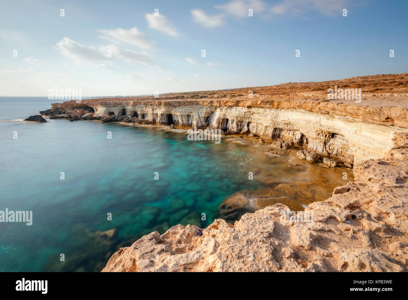 Sea Caves, Ayia Napa, Cyprus Stock Photo