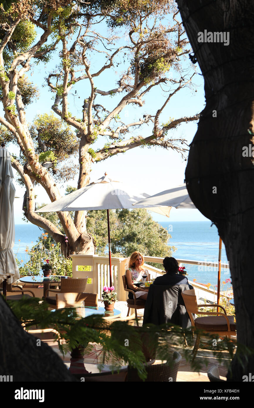 USA, California, Malibu, outdoor seating at the infamous designer