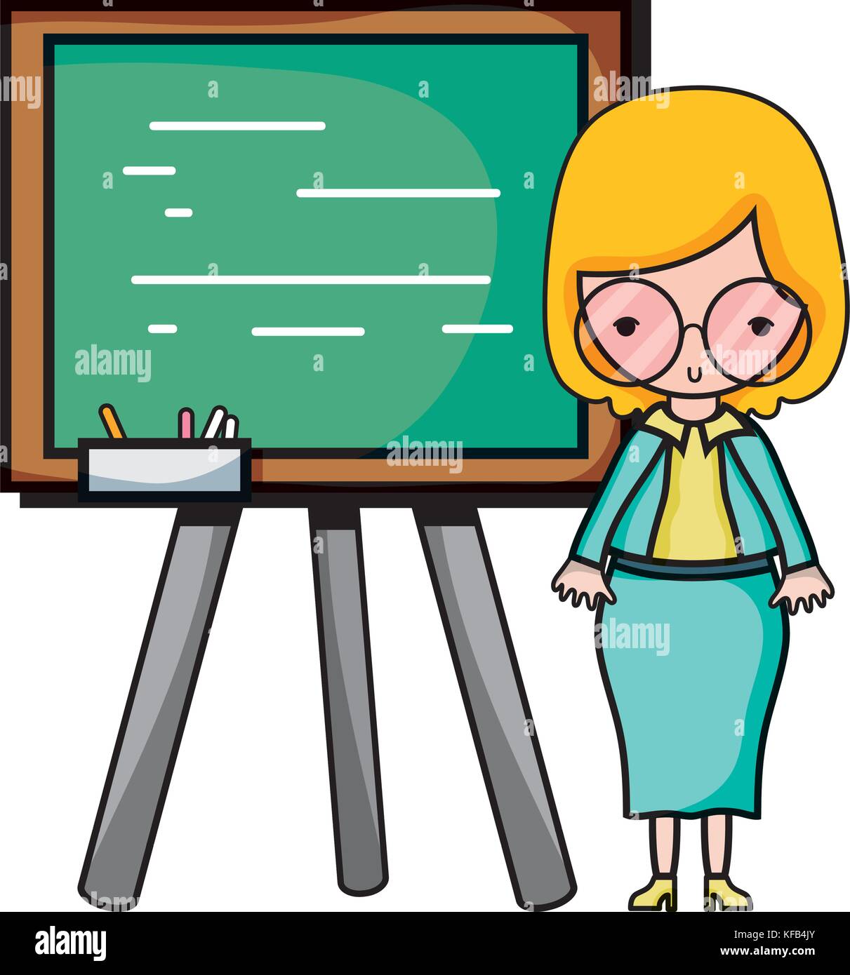 teacher teaching class lesson in the backcoard Stock Vector Image & Art ...