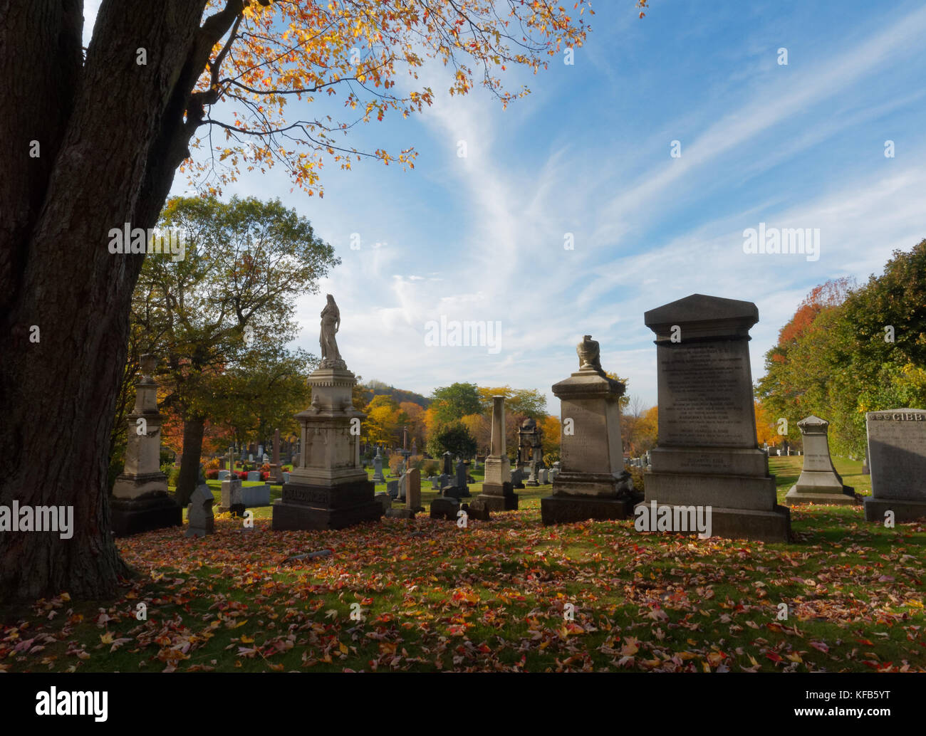 Quebec,Canada. Mount Royal Cemetery in Montreal Stock Photo Alamy