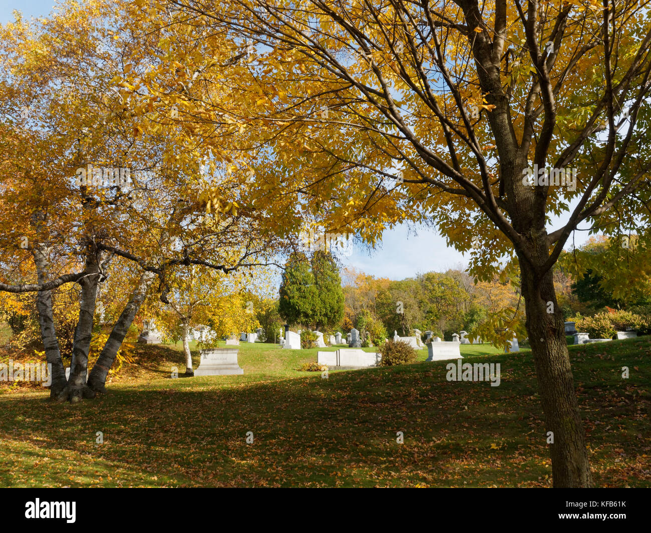 Quebec,Canada. Mount Royal Cemetery in Montreal Stock Photo Alamy