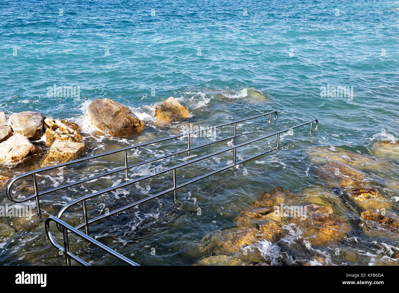 beach access for the disabled Stock Photo