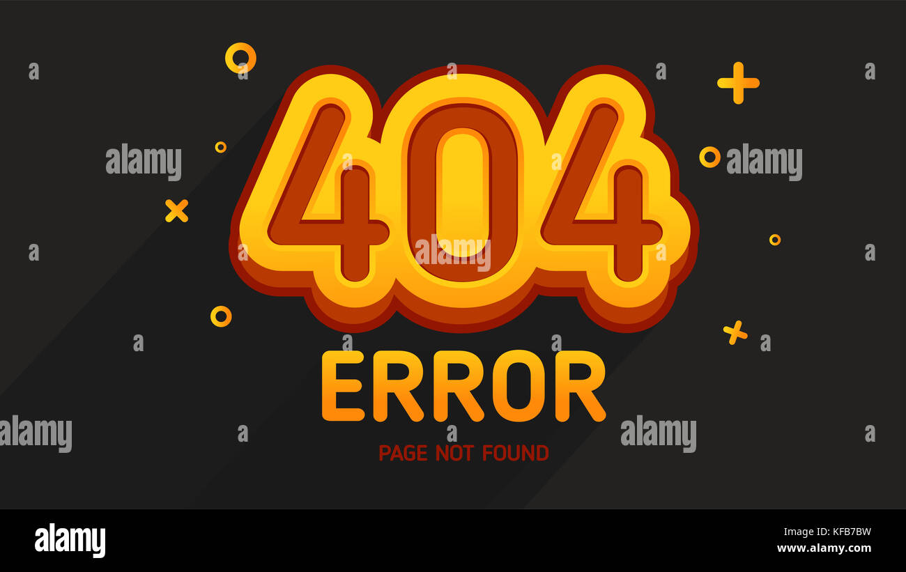 404 Error Not Found Page Game Design Style Stock Photo Alamy