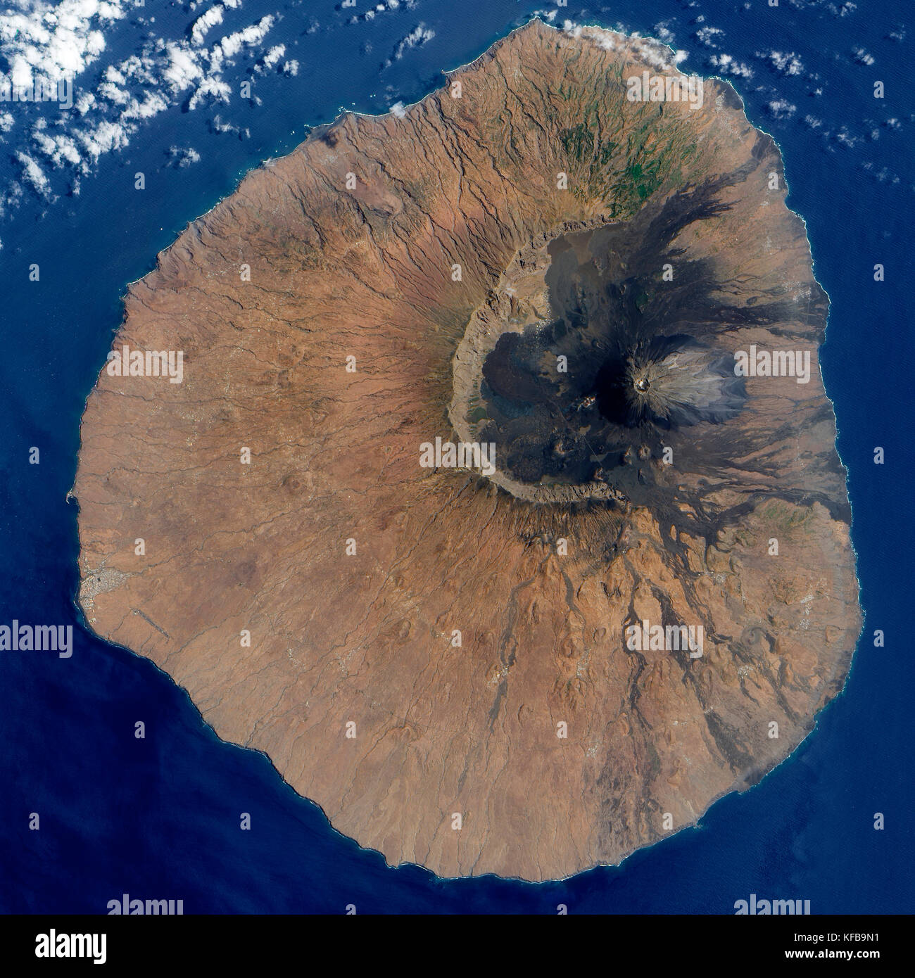 Fogo, Cape Verde Islands. Fogo--fire--is an apt name for this imposing  volcanic island Stock Photo - Alamy