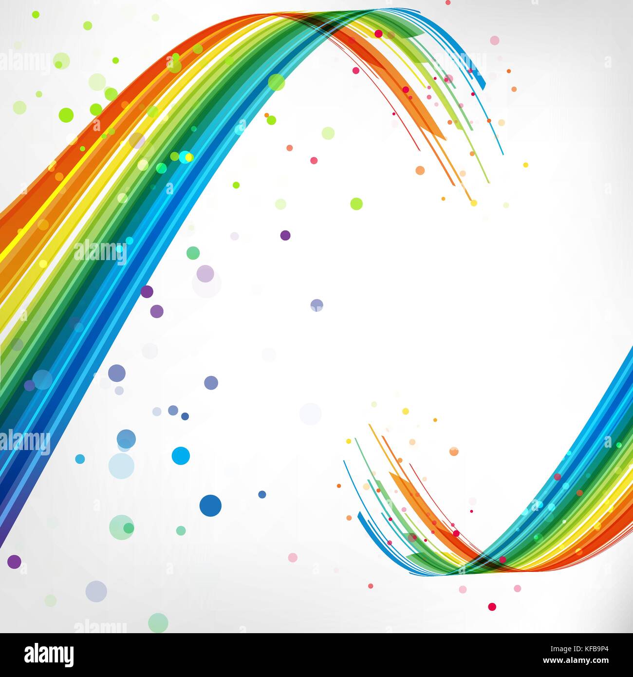 Abstract background with curve lines, colorful composition Stock Vector