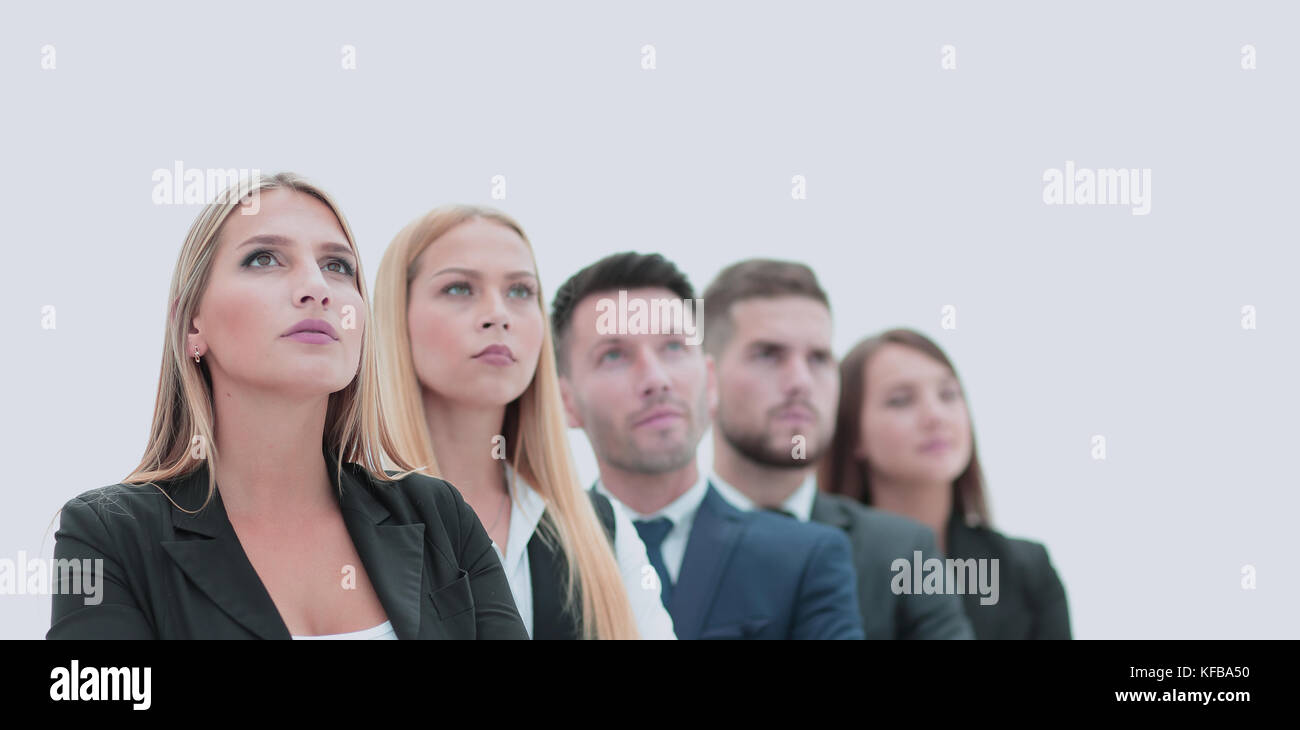 Happy business team with arms crossed at the office Stock Photo - Alamy