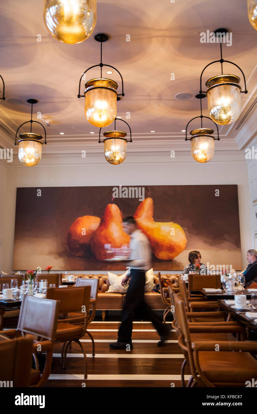 USA, Colorado, Aspen, breakfast at the Prospect Restaurant, the Jerome