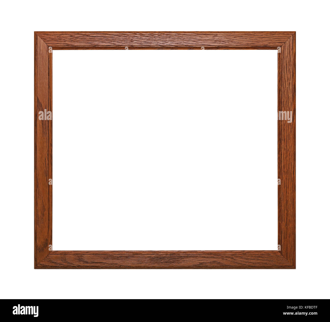 Simple minimalistic square brown wooden classic frame for picture