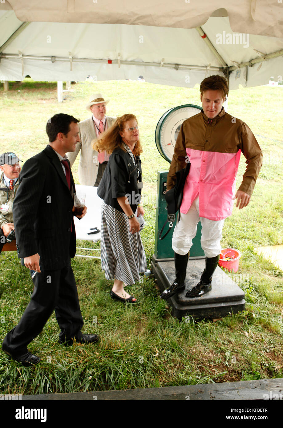 First female jockey to race male jockeys hires stock photography and