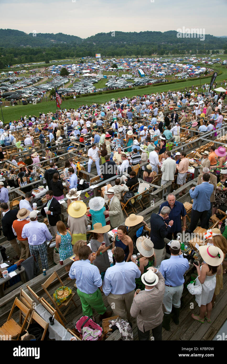 USA, Tennessee, Nashville, Iroquois Steeplechase, view of the track and