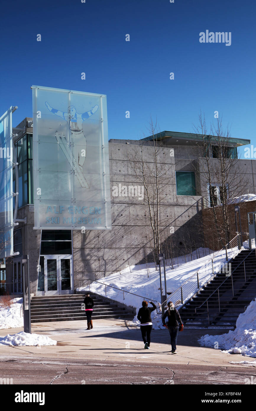 USA, Utah, Park City, Alf Engen Ski Museum At The Utah Olympic Park ...