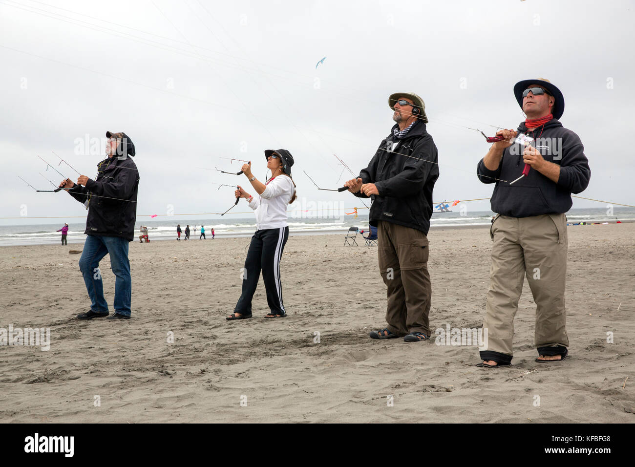 USA, Washington State, Long Beach Peninsula, International Kite