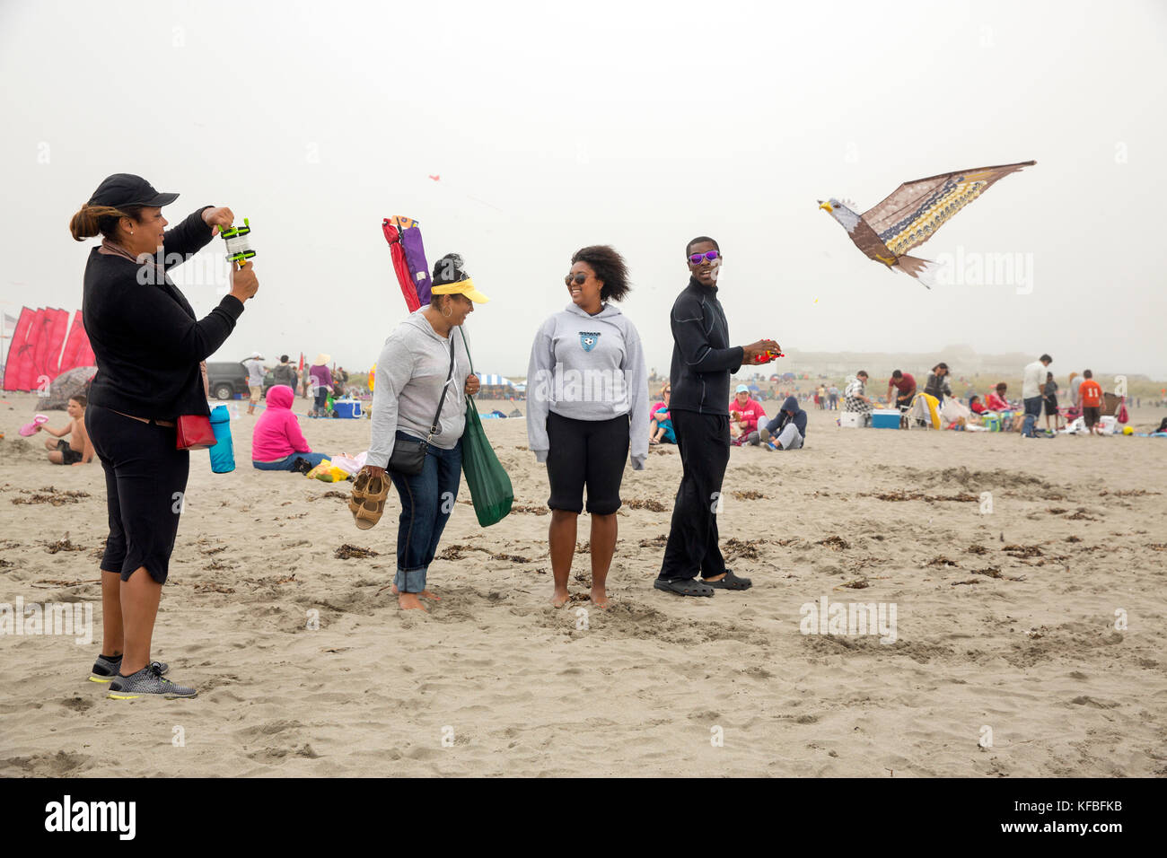 USA, Washington State, Long Beach Peninsula, International Kite