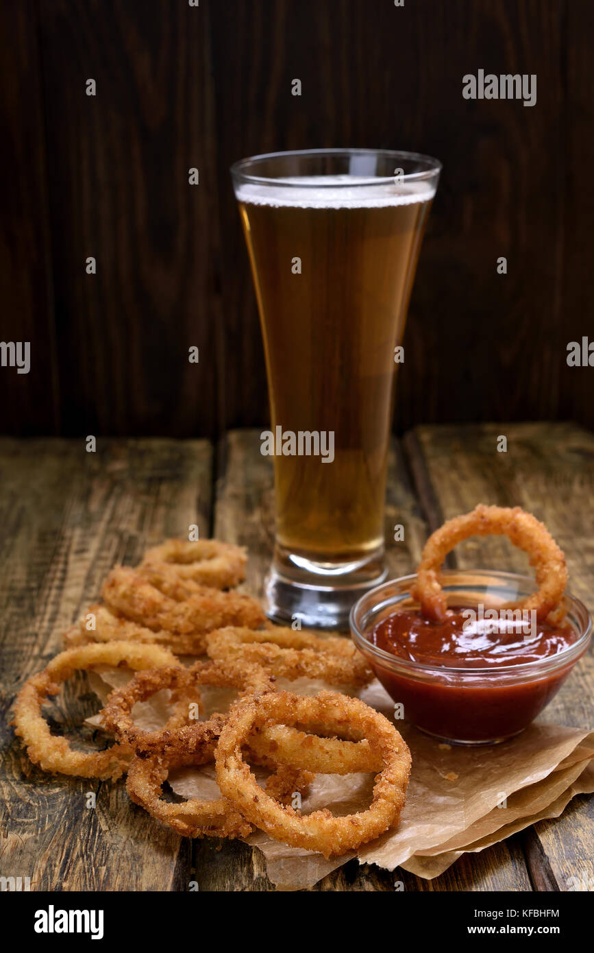 Fried Beer Batter Onion Rings High Resolution Stock Photography and ...