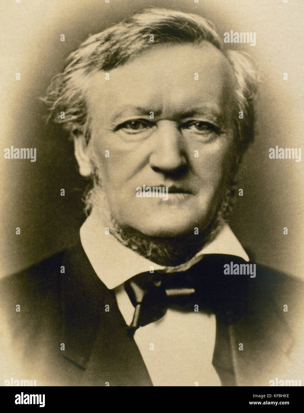 Richard Wagner (1813-1883).  German composer. Portrait. Photography. Stock Photo