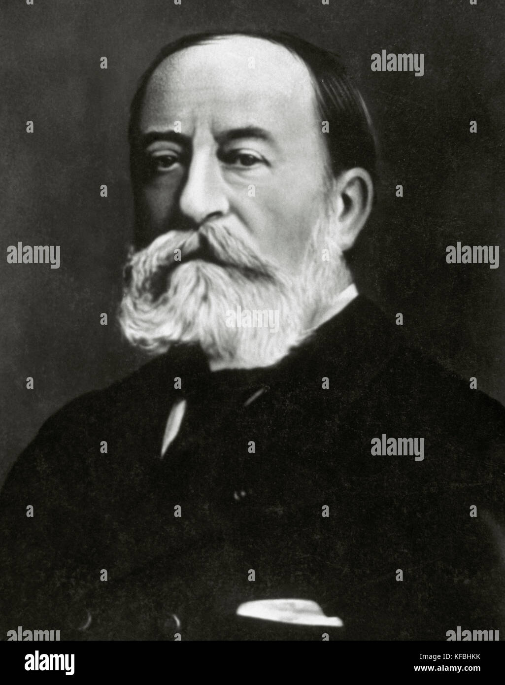 Camille Saint-Saens (1835-1921). French composer, organist, conductor and pianist. Romantic era. Portrait. Photography. Stock Photo